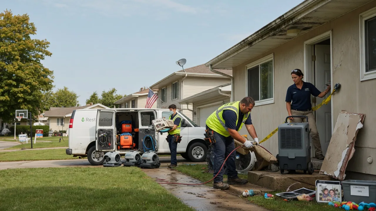 Water Damage Restoration in Cornland, IL near me